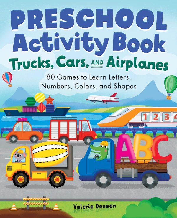 Preschool Activity Book: Vehicles & Learning Games